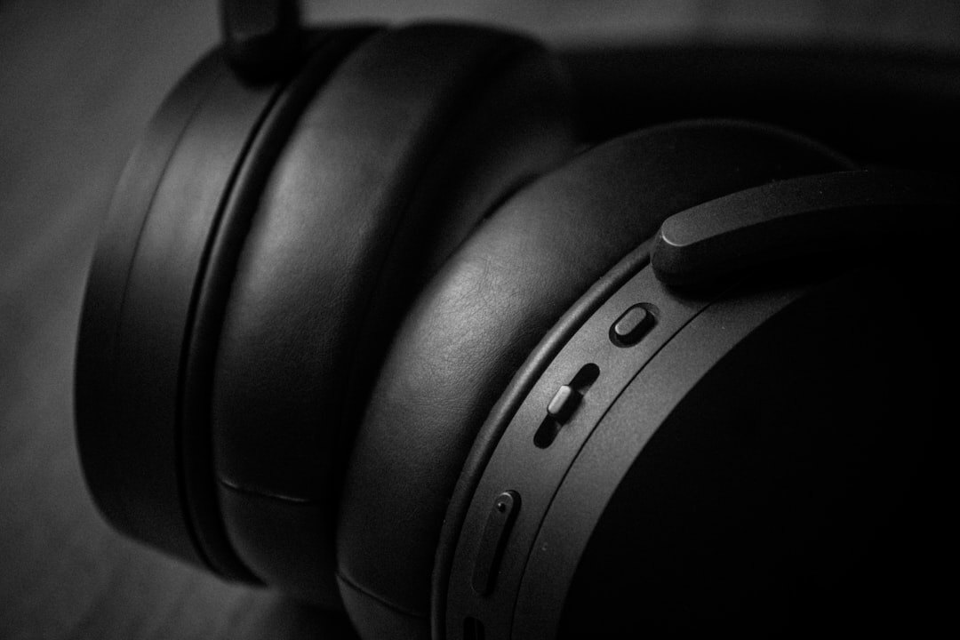 headphones on desk