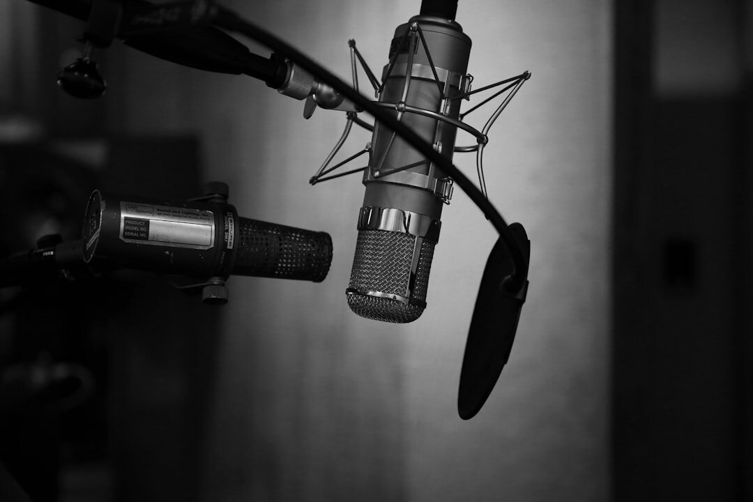 podcast microphone setup