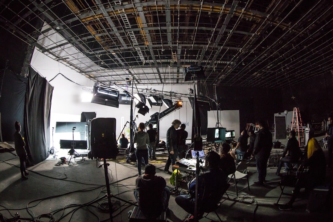 group discussion in studio